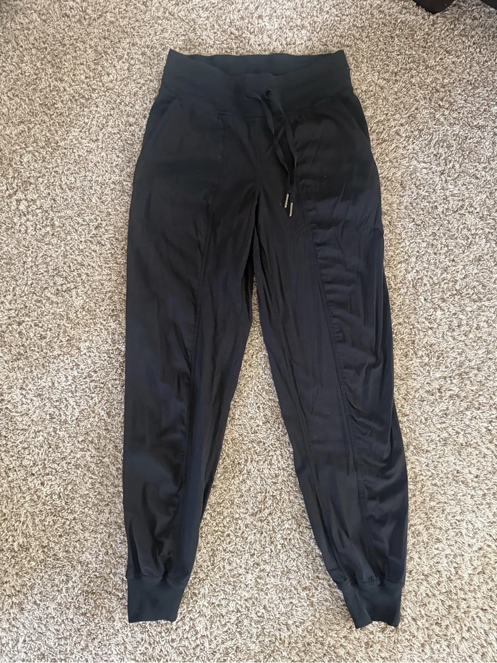 lululemon athletica Black Drawstring Track Joggers / dance pants